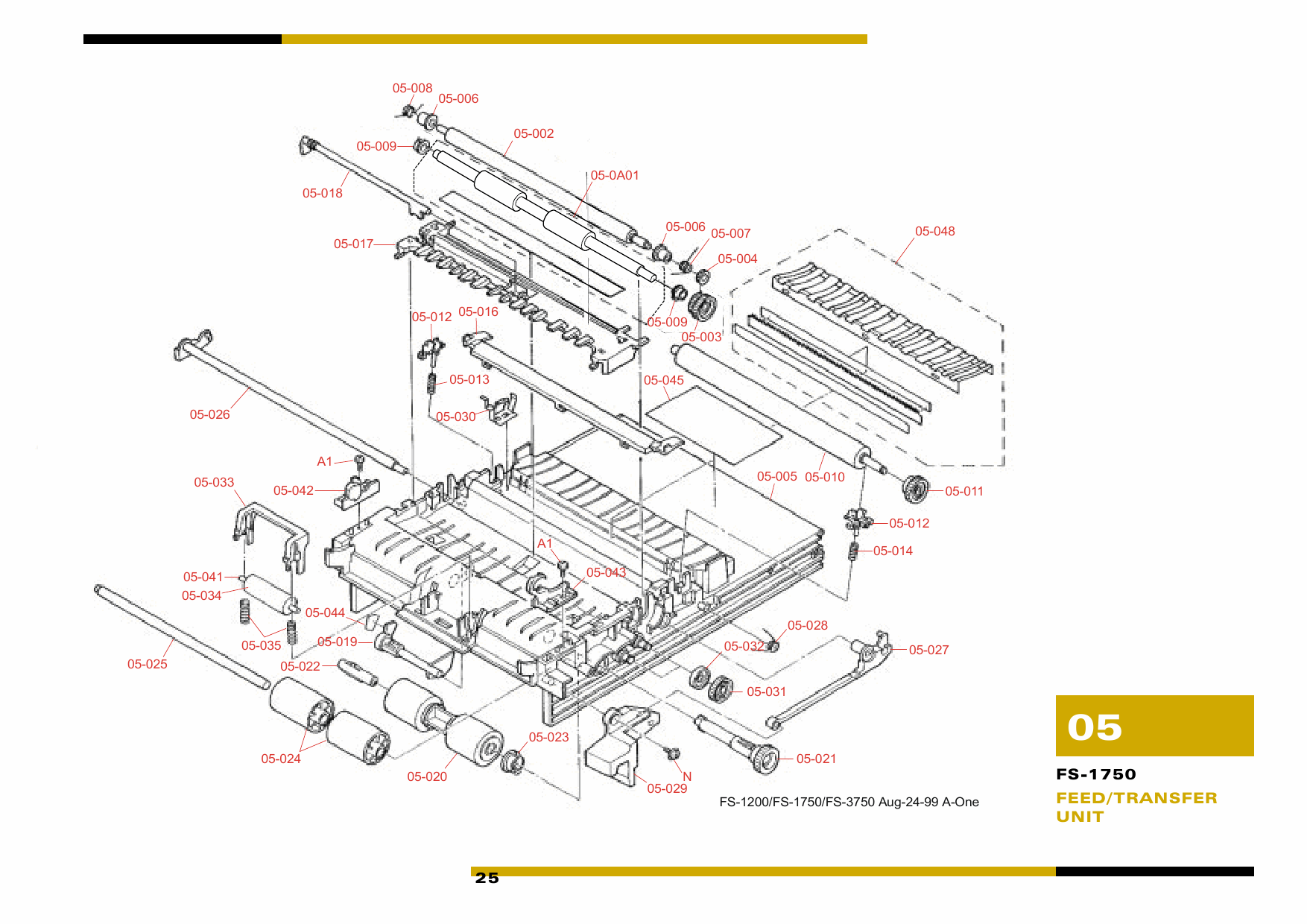 KYOCERA LaserPrinter FS-1750 3750 Parts and Service Manual-6